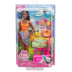 NEW Barbie Pink Passport Hawaii Brooklyn Doll Brown
